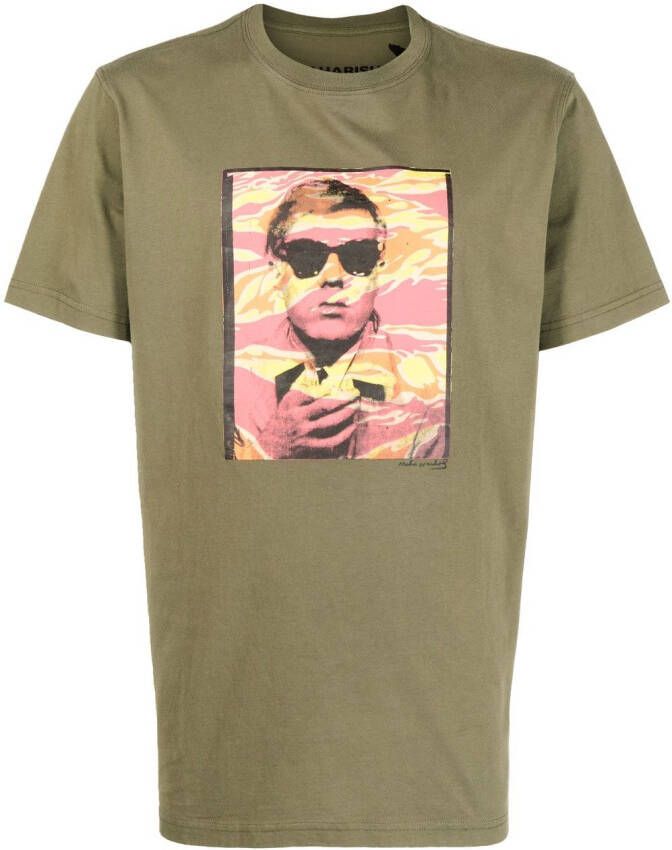 Maharishi x Andy Warhol T-shirt met fotoprint Groen
