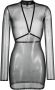 Maison Close Jurk met mesh Zwart - Thumbnail 1