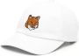 Maison Kitsuné Katoenen honkbalpet Wit - Thumbnail 1