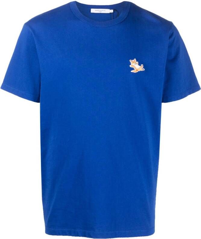 Maison Kitsuné Katoenen T-shirt Blauw