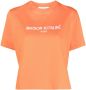 Maison Kitsuné T-shirt met geborduurd logo Oranje - Thumbnail 1
