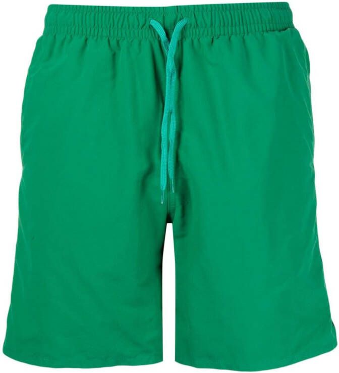 Maison Kitsuné Shorts met motief Groen