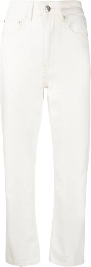 Maison Kitsuné High waist jeans Wit