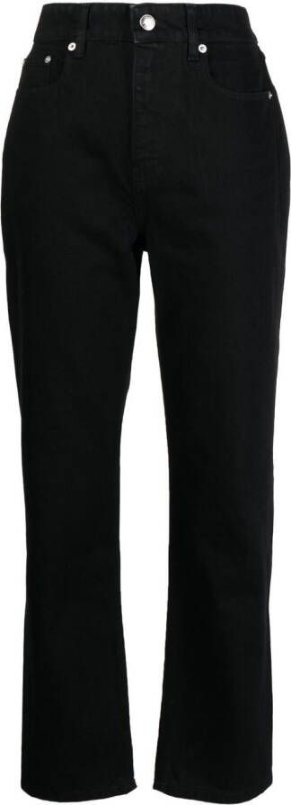 Maison Kitsuné High waist jeans Zwart