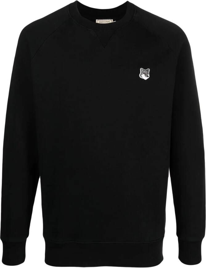 Maison Kitsuné Katoenen sweater Zwart
