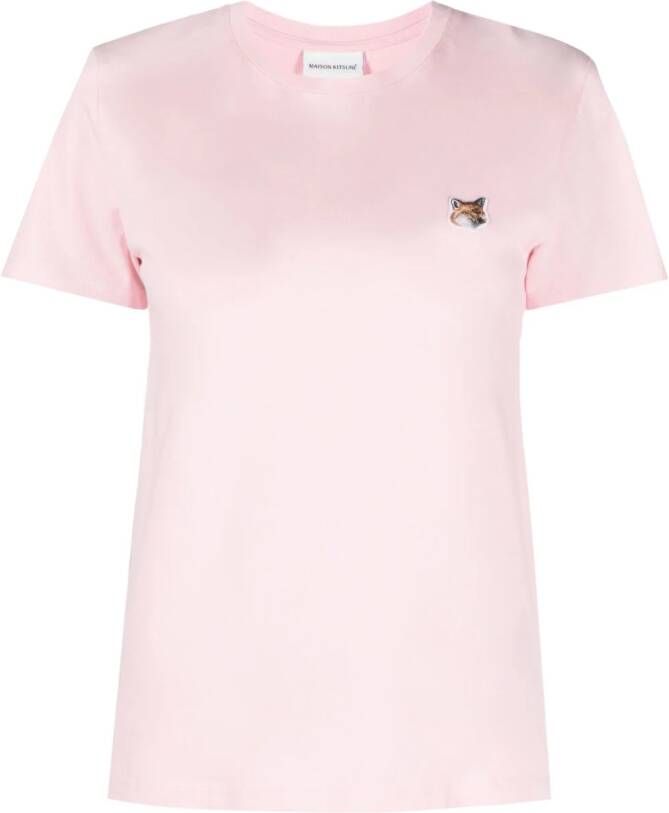Maison Kitsuné Katoenen T-shirt Roze