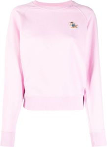 Maison Kitsuné Sweater met logopatch Roze