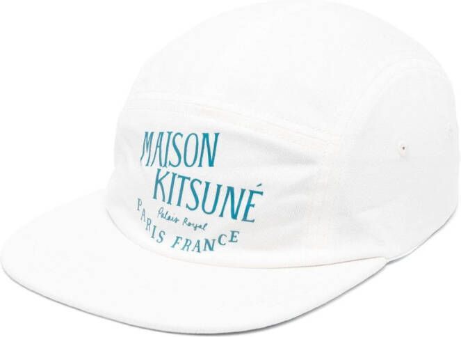 Maison Kitsuné Pet met logoprint Wit