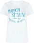 Maison Kitsuné T-shirt met logoprint Blauw - Thumbnail 1