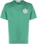 Maison Kitsuné T-shirt met logoprint Groen - Thumbnail 1