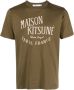Maison Kitsuné T-shirt met logoprint Groen - Thumbnail 1