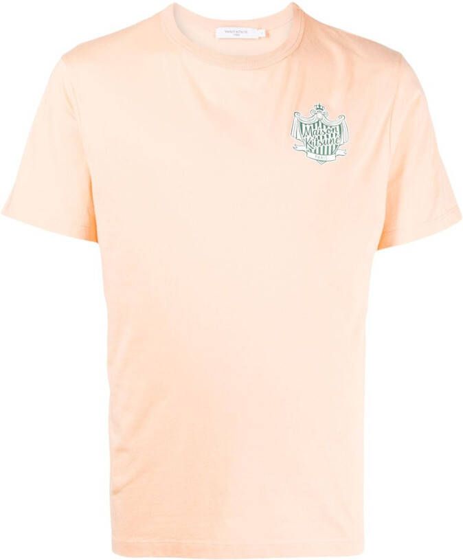 Maison Kitsuné T-shirt met logoprint Roze