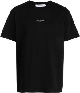 Maison Kitsuné T-shirt met logoprint Zwart