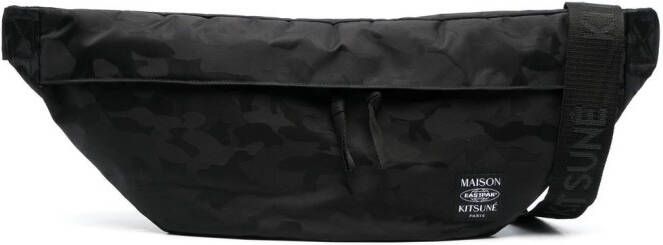 Maison Kitsuné Oversized schoudertas Zwart