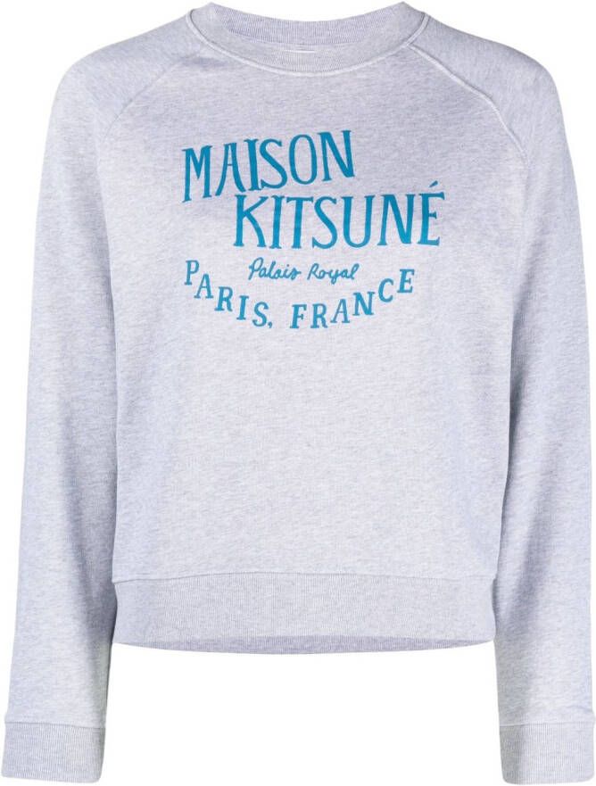 Maison Kitsuné Katoenen sweater Grijs