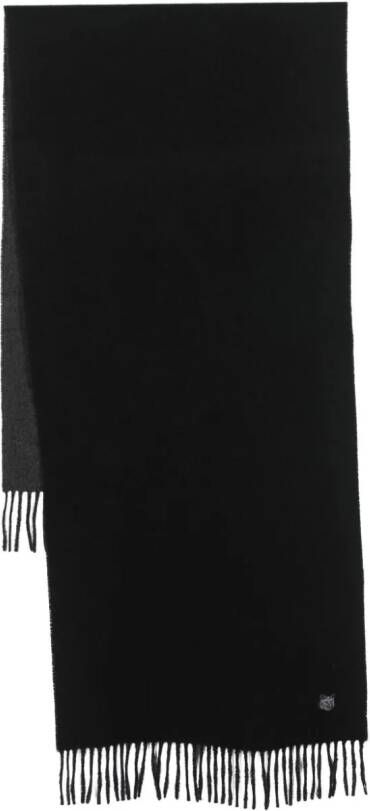 Maison Kitsuné Sjaal met logopatch Zwart