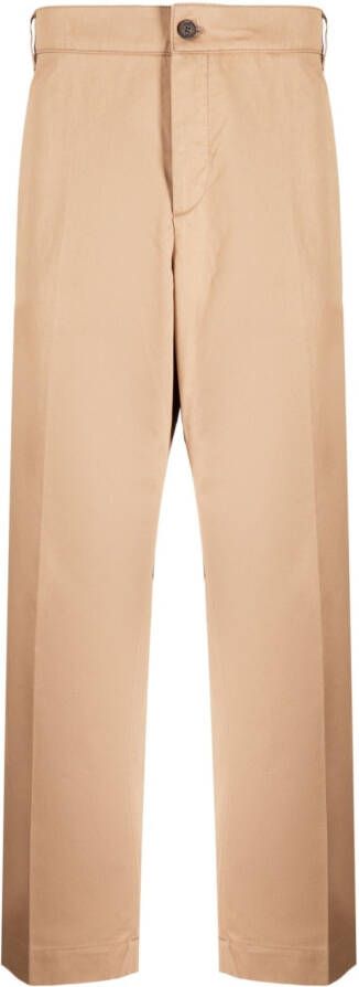 Maison Kitsuné Straight pantalon Bruin