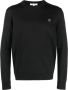 Maison Kitsuné Trui met logopatch Zwart - Thumbnail 1