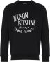 Maison Kitsuné Sweater met logoprint Zwart - Thumbnail 1