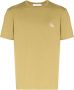 Maison Kitsuné T-shirt met logopatch Groen - Thumbnail 1