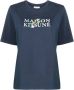 Maison Kitsuné T-shirt met logoprint Blauw - Thumbnail 1