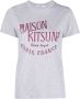Maison Kitsuné T-shirt met logoprint Grijs - Thumbnail 1
