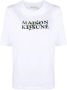 Maison Kitsuné T-shirt met logoprint Wit - Thumbnail 1
