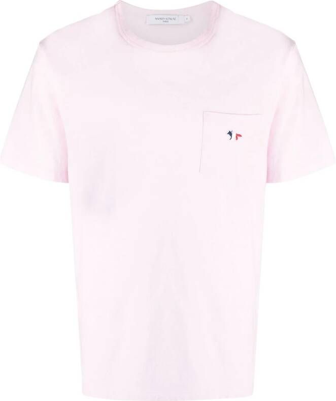 Maison Kitsuné T-shirt met zak Roze
