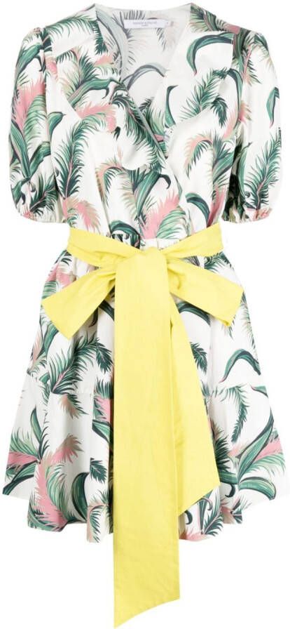 Maison Kitsuné Wikkeljurk met ceintuur Wit