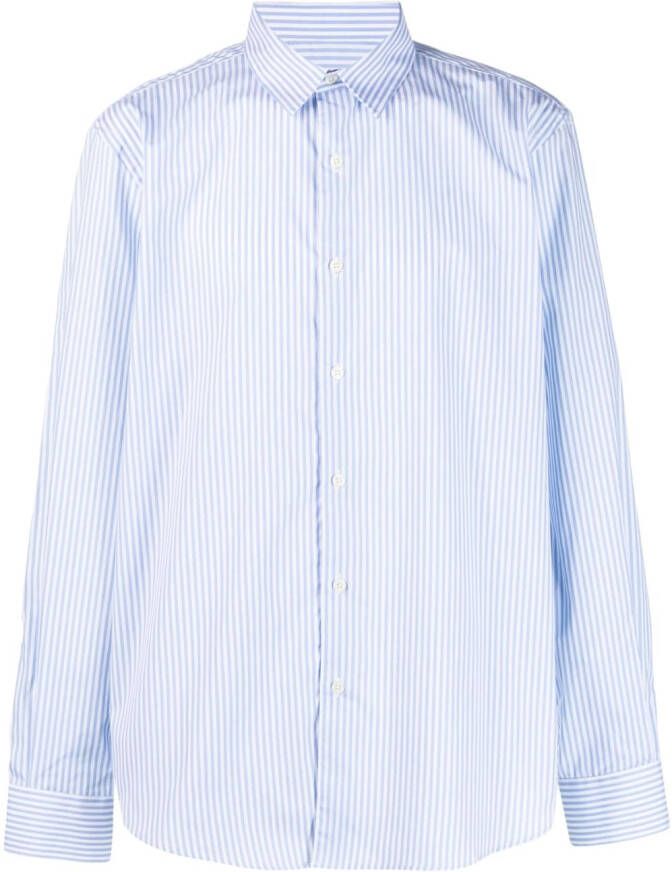 Maison Labiche T-shirt met geborduurde tekst Blauw