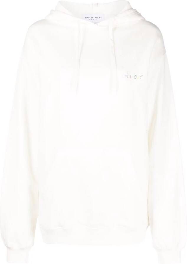 Maison Labiche Hoodie met print Wit
