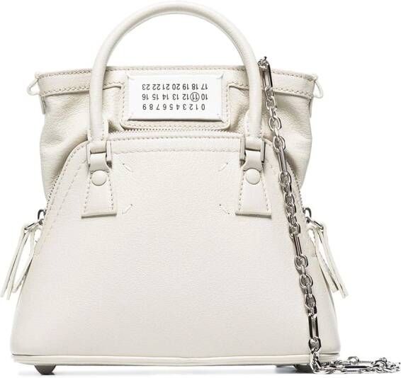 Maison Margiela 5AC draagtas met logopatch Wit