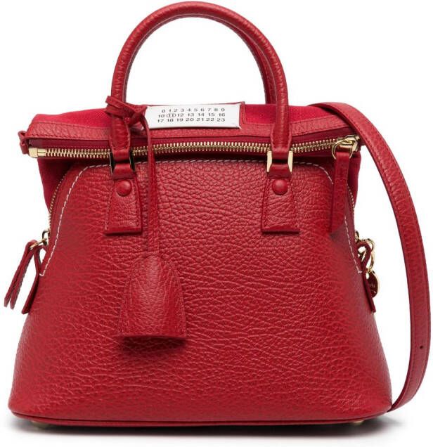 Maison Margiela Kleine 5AC Classique tas met handgreep Rood