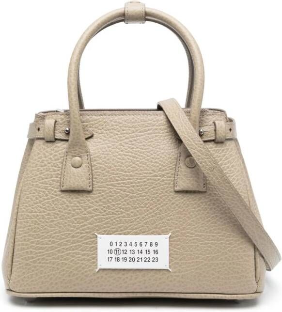 Maison Margiela 5AC kleine tas met handgreep en trekkoord Beige
