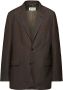Maison Margiela Blazer met enkele rij knopen Bruin - Thumbnail 1