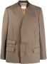 Maison Margiela Blazer met opstaande kraag Beige - Thumbnail 1