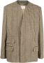 Maison Margiela Blazer met pied-de-poule print Bruin - Thumbnail 1