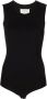 Maison Margiela Four Stitch body met logo Zwart - Thumbnail 1