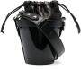 Maison Margiela Fire kleine leren bucket-tas Zwart - Thumbnail 1