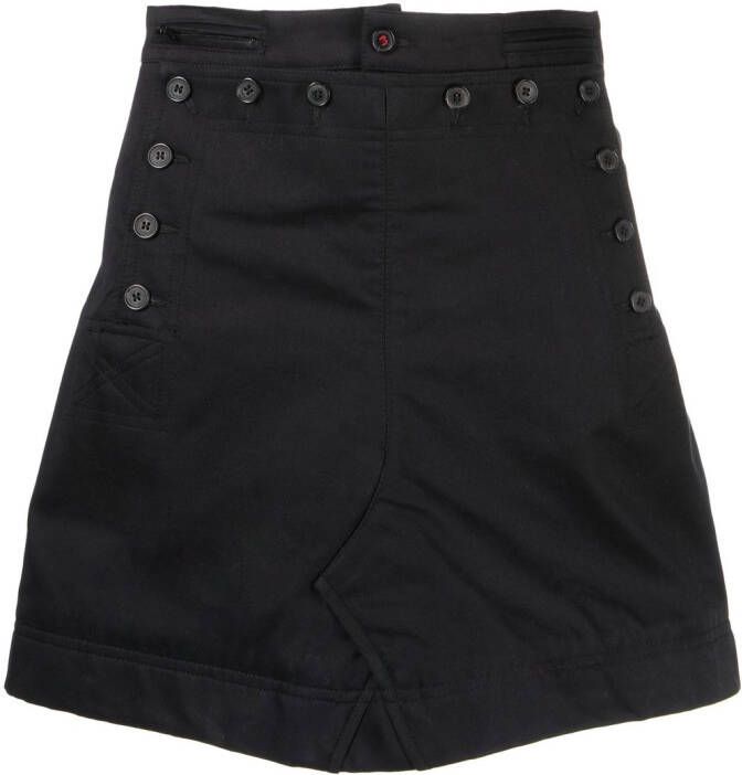 Maison Margiela Button-up midi-rok Zwart