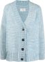 Maison Margiela Vest met V-hals en print Blauw - Thumbnail 1