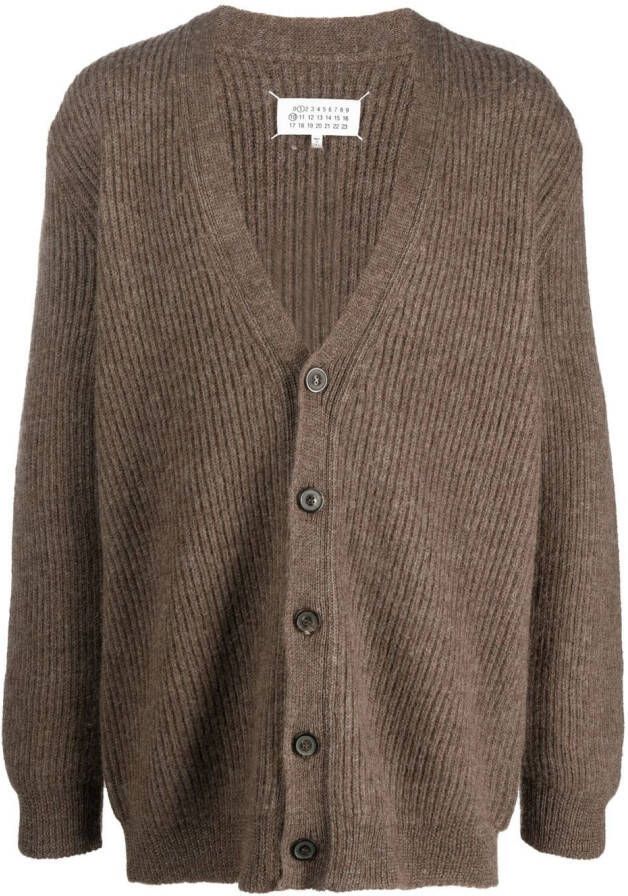 Maison Margiela Grofgebreid vest Bruin
