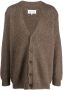 Maison Margiela Vest met V-hals van alpacablend Bruin - Thumbnail 1