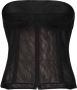 Maison Margiela Bustier top Zwart - Thumbnail 1