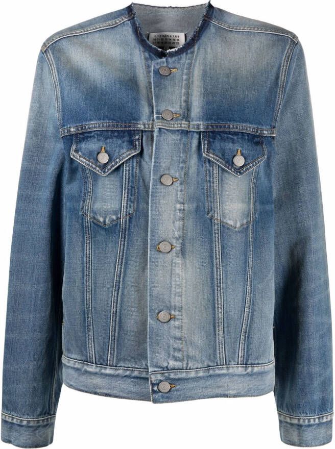 Maison Margiela Denim jack Blauw