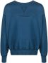 Maison Margiela Sweater met geborduurd logo Blauw - Thumbnail 1