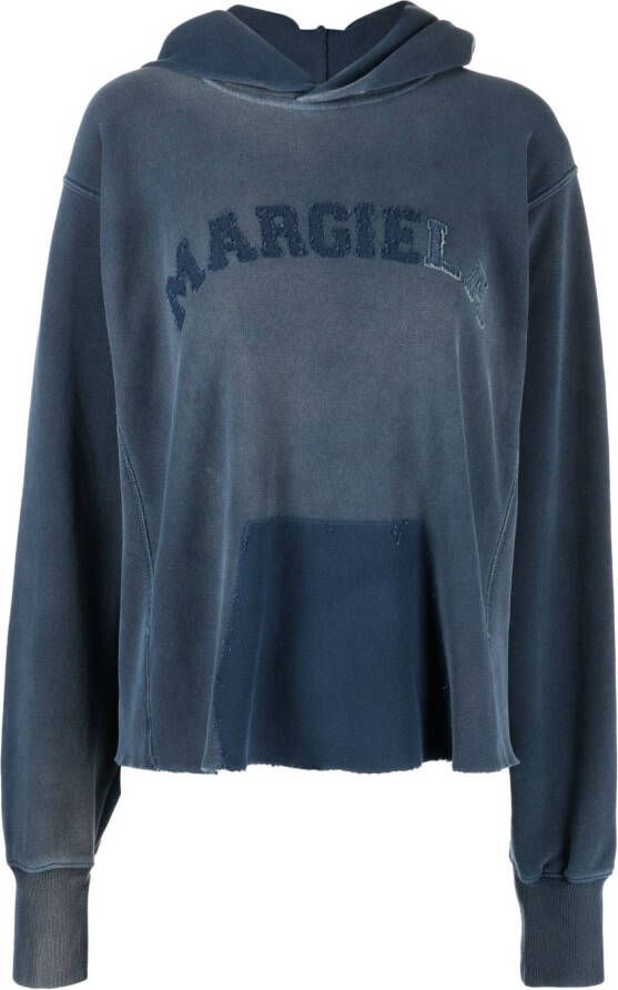 Maison Margiela Memory Of hoodie van biologisch katoen Blauw