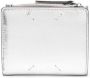 Maison Margiela Metallic portemonnee met stiksels Zilver - Thumbnail 1