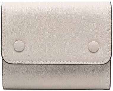 Maison Margiela Leren portemonnee met vier stiksels Beige