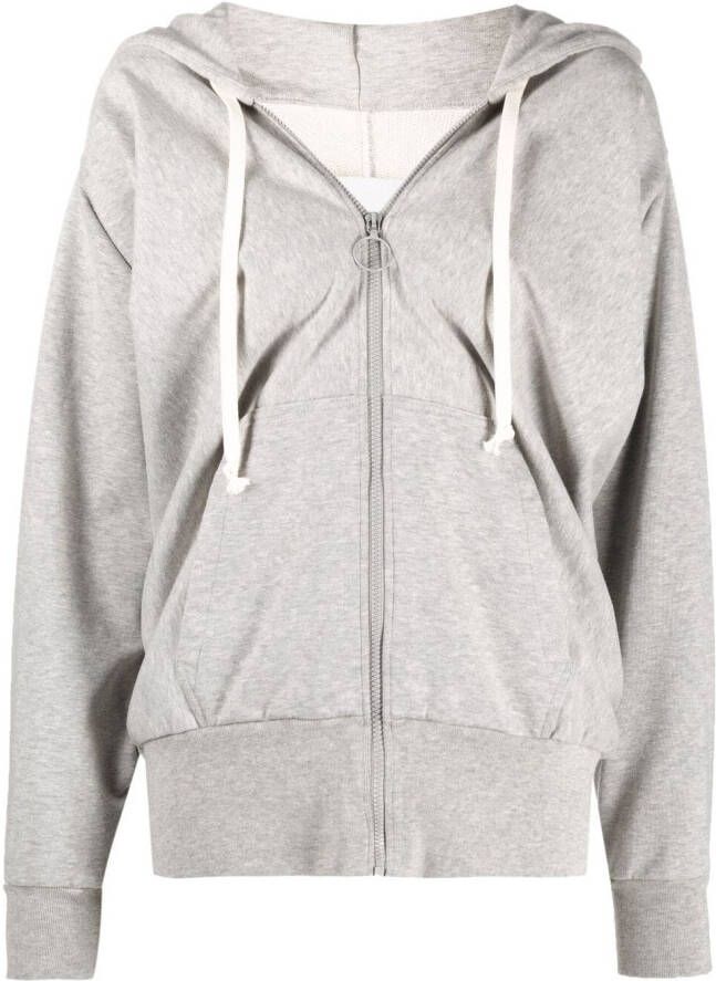 Maison Margiela Gedrapeerde hoodie Grijs